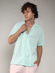 Embroidered Zig-Zag Shirt