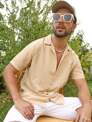 Embroidered Geometric Shirt