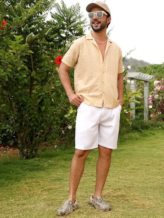 Embroidered Geometric Shirt