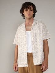 Embroidered Geometric Shirt