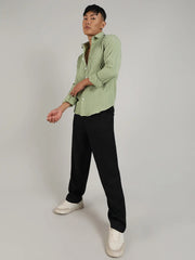 Crinkled-Weave Shirt