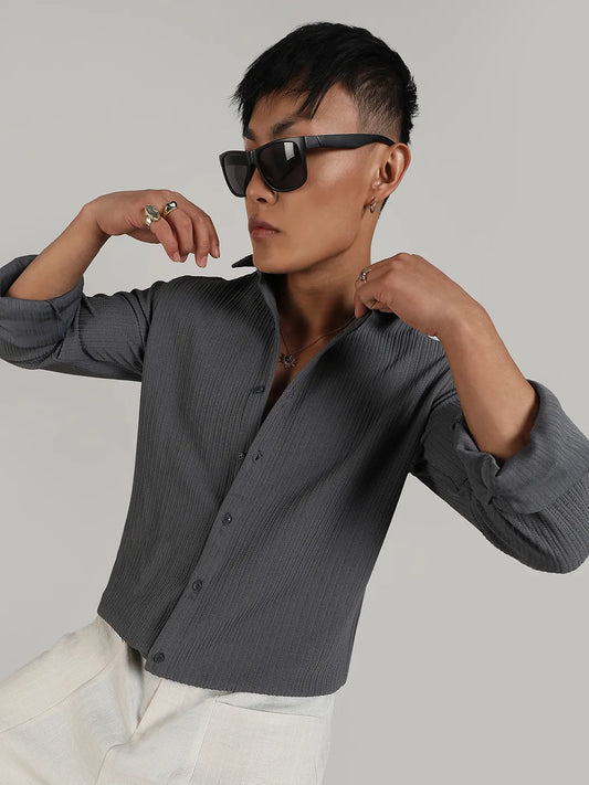 Stripe-Creased Shirt