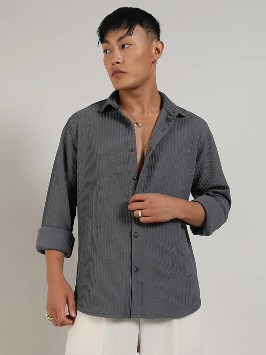 Stripe-Creased Shirt