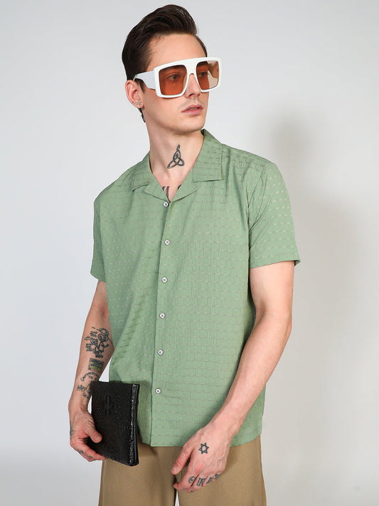 Embroidered Creased Shirt