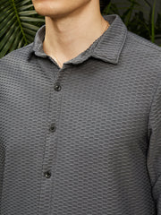 Hive-Textured Shirt