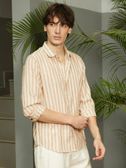Heathered-Stripe Shirt