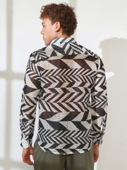 Chevron-Knit Shirt