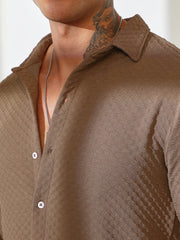 Cubic-Textured Shirt