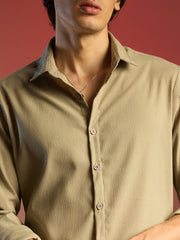 Solid Seersucker Shirt