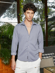Waffle-Textured Shirt