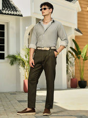 Weft-Texture Relaxed Shirt