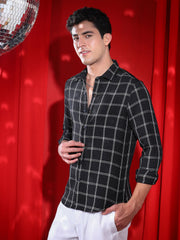 Graph-Check Relaxed Shirt
