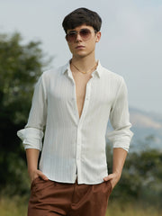 Ridge-Striped Shirt