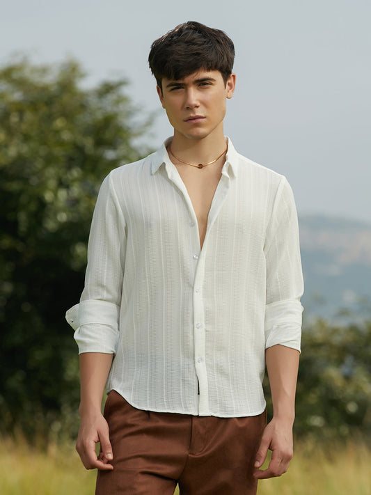 Ridge-Striped Shirt