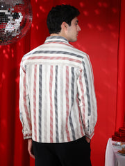Indie-Striped Utility Shirt
