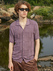 Patch-Knit Shirt