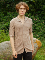 Patch-Knit Shirt