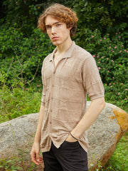 Patch-Knit Shirt