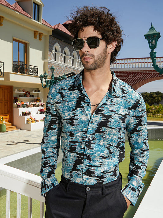 Contrast-Scuff Shirt