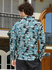 Contrast-Scuff Shirt