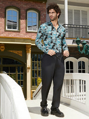 Contrast-Scuff Shirt