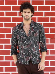 Speckled-Foliage Regular Shirt