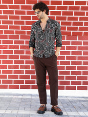 Speckled-Foliage Regular Shirt