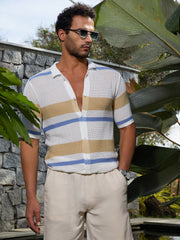 Panel-Knit Relaxed Shirt