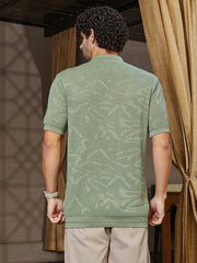 Fluid-Knit Polo Shirt