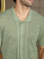 Fluid-Knit Polo Shirt