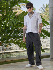 Grid Open-Knit Shirt