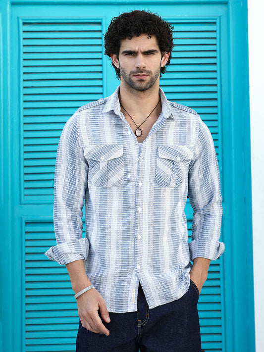 Nomad-Striped Utility Shirt
