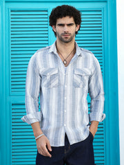 Nomad-Striped Utility Shirt