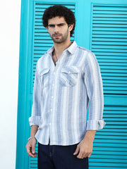 Nomad-Striped Utility Shirt