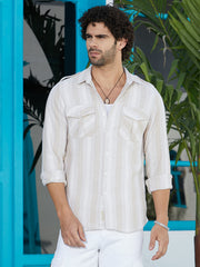 Nomad-Striped Utility Shirt