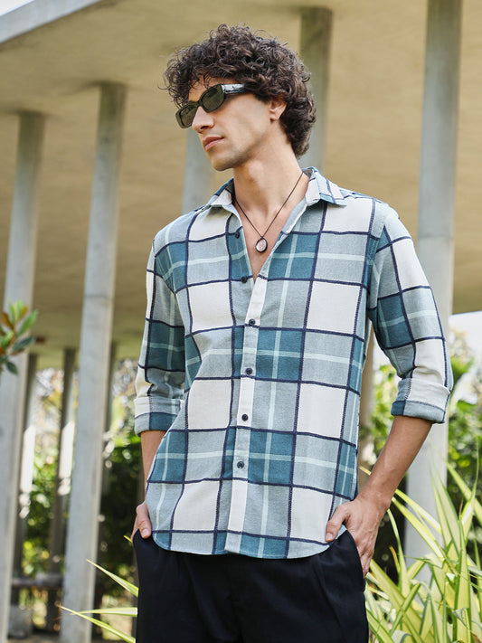 Overlaping Check Shirt