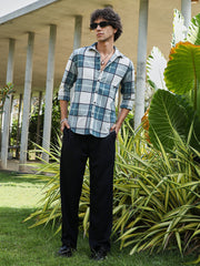 Overlaping Check Shirt