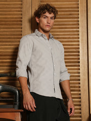 Grid-Check Tactile Shirt