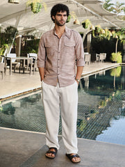 Heathered Utility-Relaxed Shirt
