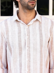 Pincandy-Striped Regular Shirt