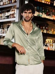 Solid Satin Shirt