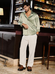 Solid Satin Shirt