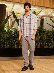 Distressed-Check Shirt