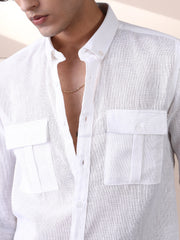 Open-Weave Utility Shirt