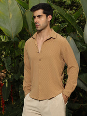 Rhombus-Texture Shirt