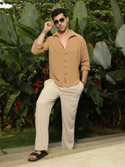 Rhombus-Texture Shirt