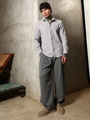 Chevron-Panel Tactile Shirt