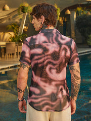 Blurred-Mesh Shirt