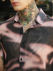 Blurred-Mesh Shirt