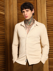 Cube-Textured Shirt